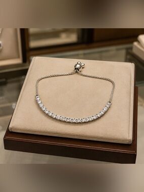 Pandora Silver Bracelet with Sparkling Stones